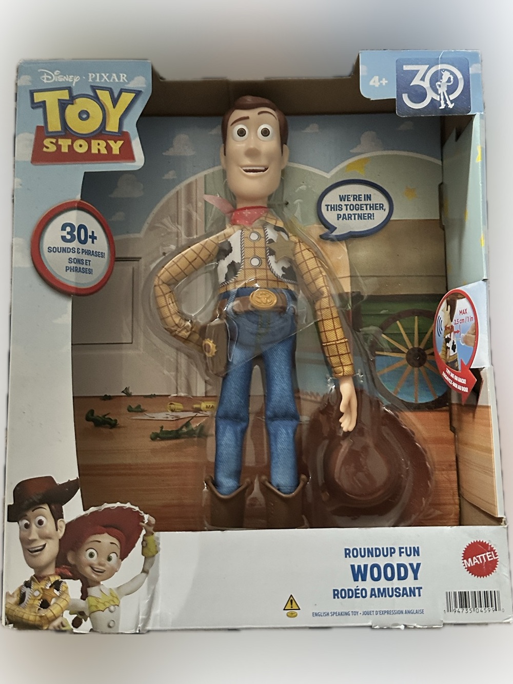 Disney Woody*Round-up doll*interactive*Brand  New in box